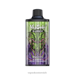 Vapsolo Österreich - VapSolo SUPER Einweg-Vapor Heidelbeere, Kirsche, Cranberry 40PL216