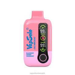 Vapsolo Preis - VapSolo DG18000 Einweg-Vapor Heidelbeere, Kirsche, Cranberry 40PL249