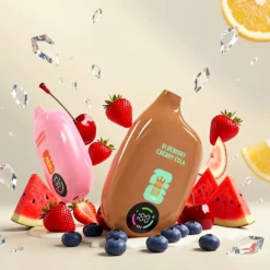 Bang Box 60000 Züge Brombeer-Blaubeer-Eis LED-Anzeige 40 ml Einweg-Vape