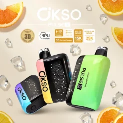 OKSO Pulse X 25000 Züge Aroma-Mix 3D-LED-Display Dual-Modus
