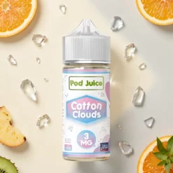 Pod Juice Cotton Clouds 100 ml Zuckerwatte & Vanille 70/30 VG/PG