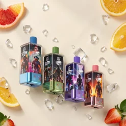 UZY Crystal 100.000 Züge 4-in-1-Aromen mit LED-Anzeige